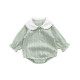 3-18M Baby Long Sleeve Doll Collar Plaid Bodysuit  Baby Clothes   