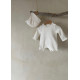 3-24M Baby Solid Color Waffle Jumpsuit  Baby Clothing   