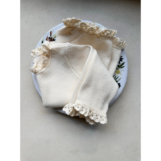 3-24M Baby Solid Color Waffle Jumpsuit  Baby Clothing   