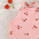 3-24M Baby Girls Cherry Print Sleeveless 3-pack Bodysuit  Baby Clothing   