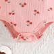 3-24M Baby Girls Cherry Print Sleeveless 3-pack Bodysuit  Baby Clothing   