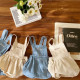 3-18M Baby Letter Denim Overalls  Baby Clothing   