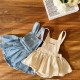 3-18M Baby Letter Denim Suspender Skirts  Baby Clothing   