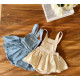 3-18M Baby Letter Denim Suspender Skirts  Baby Clothing   