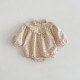3-24M Baby Girls Floral Ruffled Long Sleeve Bodysuit  Baby Clothes   
