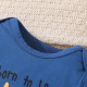 0-18M Baby Letter Print Short Sleeve Bodysuit  Baby Boutique Clothing   