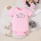 0-18M Baby Round Neck Short Sleeve Cartoon Pattern Bodysuit  Baby Boutique Clothing   