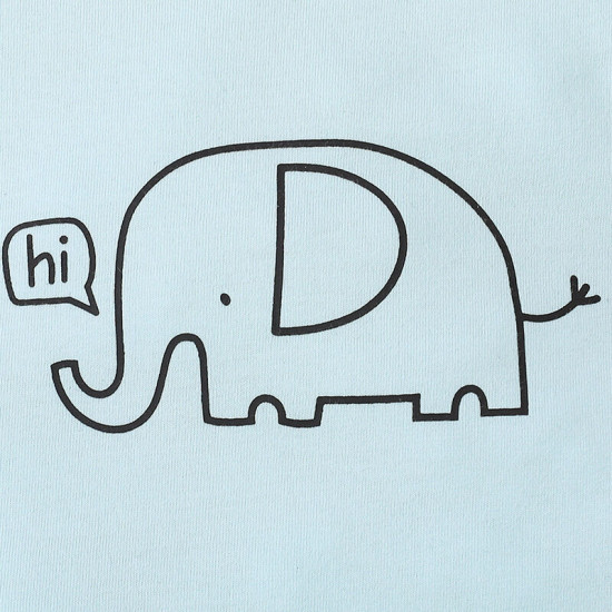 0-18M Baby Round Neck Short Sleeve Cartoon Pattern Bodysuit  Baby Boutique Clothing   