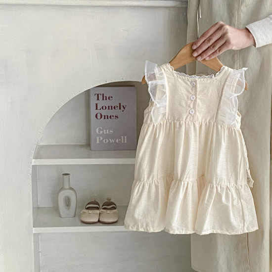 3M-3Y Baby Girls Floral Mesh Dresses  Baby Clothing   