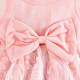 3-24M Baby Girls Bow Mesh Tank Dresses & Headband  Boys Clothing   