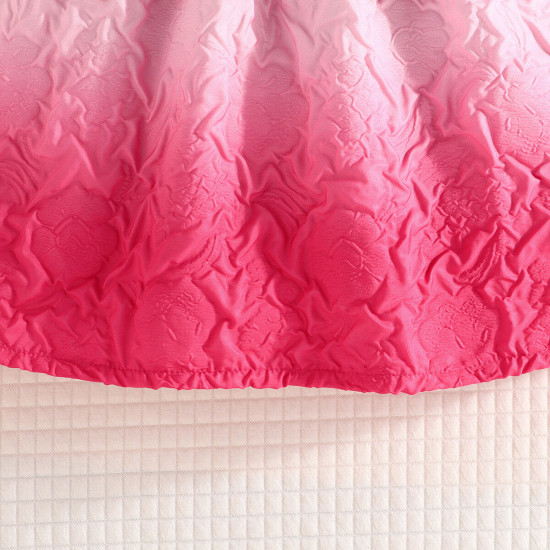 6M-3Y Baby Girls Gradient Jacquard Dresses With Hats  Baby Clothing   