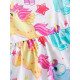 3-24M Baby Girls Sling Cartoon All Over Printed Waist Dresses  Baby Clothes   