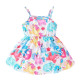 3-24M Baby Girls Sling Cartoon All Over Printed Waist Dresses  Baby Clothes   