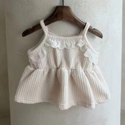 3-24M Baby Girls Lace Waist-Skimming Camisole Dresses  Baby Clothing   