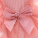6M-4Y Toddler Girls Pink Bow Mesh Dresses  Girls Clothes   