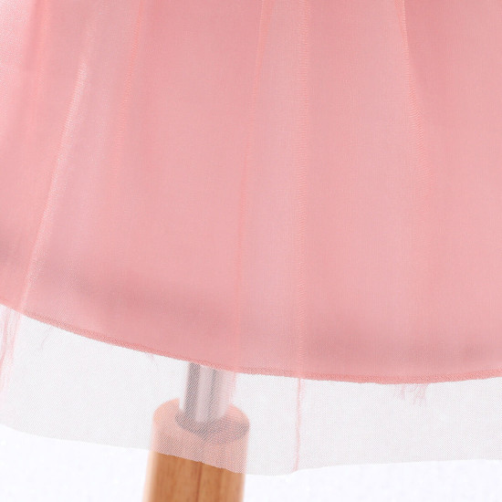6M-4Y Toddler Girls Pink Bow Mesh Dresses  Girls Clothes   
