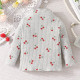 6M-3Y Baby Girls Cherry Print Tops Three-Piece Set  Baby Clothes   