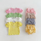 3-24M Baby Girls Agaric Edge Letter Embroidery Tops  Baby Clothing   