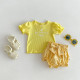 3-24M Baby Girls Agaric Edge Letter Embroidery Tops  Baby Clothing   