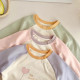 3-24M Baby Cartoon Animal Contrast Long Sleeve Tops  Baby Clothing   
