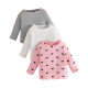 3-24M Baby Love Heart Ribbed 3-Pack Tops  Baby Clothing   