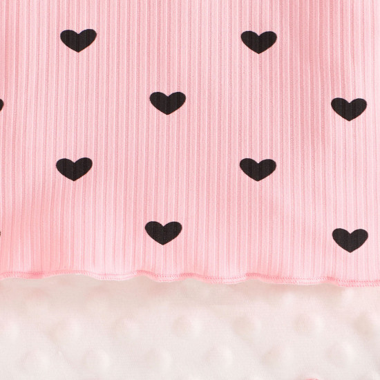 3-24M Baby Love Heart Ribbed 3-Pack Tops  Baby Clothing   