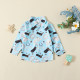 6M-3Y Baby Cactus Hat Print Long Sleeve Lapel Shirts  Baby Clothes   