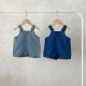 3-24M Baby Girls Floral Tops Or Denim Overalls  Baby Boutique Clothing   
