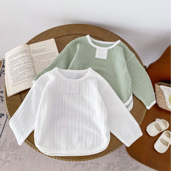 3-24M Baby Hemp Pattern Knit Tops  Baby Clothes   