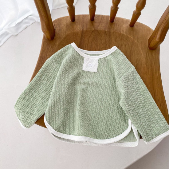 3-24M Baby Hemp Pattern Knit Tops  Baby Clothes   