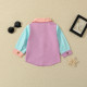 6M-3Y Baby Contrast Button Lapel Shirts  Baby Clothes   