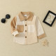 6M-3Y Baby Contrast Button Lapel Shirts  Baby Clothes   