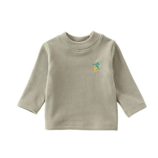 6-24M Baby Fruit Embroidery Half Turtleneck Long Sleeve Bottoming Tops  Baby Clothes   