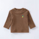 6-24M Baby Fruit Embroidery Half Turtleneck Long Sleeve Bottoming Tops  Baby Clothes   