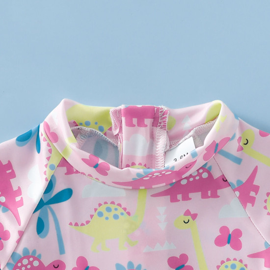 3-24M Baby Girls One Piece Swimsuit Dinosaur Coconut Back Zip  Baby Clothes   