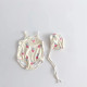 3-24M Baby Cartoon Love Print Sling One-Piece Swimsuit With Hat  Baby Clothes   