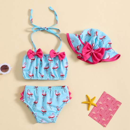 3-24M Baby Girls Flamingo Two Piece Swimsuit  Baby Boutique Clothing   