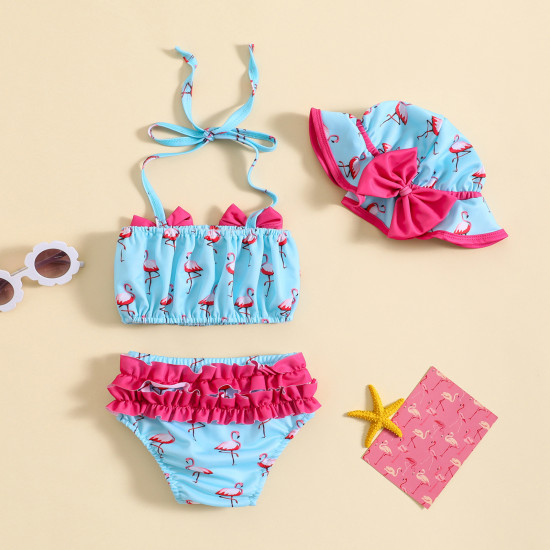 3-24M Baby Girls Flamingo Two Piece Swimsuit  Baby Boutique Clothing   