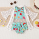 3M-3Y Baby Girl Swimwear & Beachwear Sets Sleeveless Ruffle Neck Top And Hemline Shorts And Blouse  Baby Clothes Suppliers   