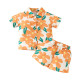 3-24M Baby Boys Floral Lapel Single Breasted Shirts And Shorts  Baby Clothing   