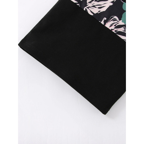 3-24M Baby Sets Tropical Print Tank Top & Shorts Set  Baby Clothing   