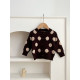 3-24M Baby Knitted Jacquard Polka Dots Sweater Cardigan  Baby Clothes   
