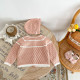 3-24M Baby Girls Hollow Contrast Trim Knitted Cardigan Sweater  Baby Clothing   