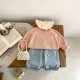 3-24M Baby Puff Point Long Sleeve Pullover Knit Sweater  Baby Clothing   