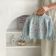 3-24M Baby Bell Cuffs Hollow Embroidered Knitted Cardigan Sweater  Baby Clothes   