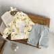 3-24M Baby Smiley Daisy Print Hooded Sweatshirts  Baby Clothes   