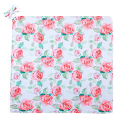 Newborn Flower Print Throw Baby Blanket Swaddle & Headband  Accessories Vendors   