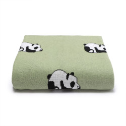 Baby Blankets Panda Knitted Newborn Swaddle  Accessories Vendors   