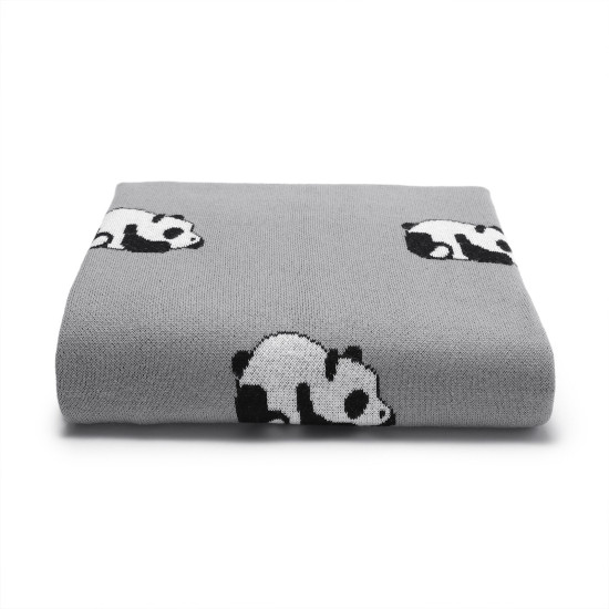 Baby Blankets Panda Knitted Newborn Swaddle  Accessories Vendors   