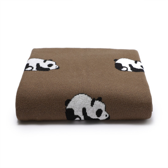 Baby Blankets Panda Knitted Newborn Swaddle  Accessories Vendors   
